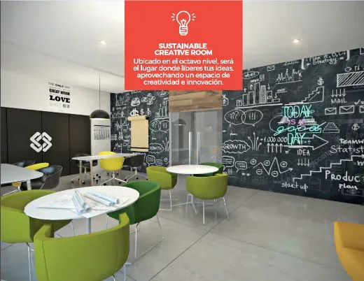 Sala de descanso en el Penthouse de Edificio Milex